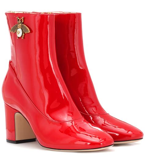 rugged gucci boots|Gucci red ankle boots.